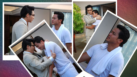 ยิ่งเล่นยิ่งอิน "เต้+โอ๊ต" กอดกันแนบแน่น!!!