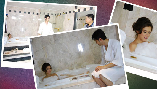 "อั๋น" ดูเพลิน "ริต้า" อวดหุ่น โชว์ผิว ลงอ่าง!!!