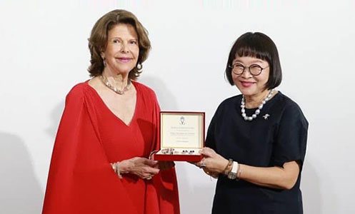 สมเด็จพระราชินีซิลเวียแห่งราชอาณาจักรสวีเดน เสด็จเป็นองค์ประธานในงาน 