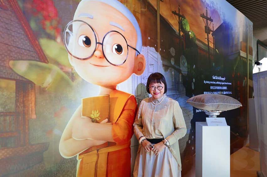 "แม่นายหน่อง อรุโณชา" ร่วมงานแถลงข่าวเปิดตัวซีรีส์แอนิเมชั่นเรื่อง "สติมา เณรน้อยอิจฉริยะ" ที่สร้างจากแรงบันดาลใจ และหลักธรรมคําสอนของ "พระเมธีวชิโรดม - ว.วชิรเมธี"